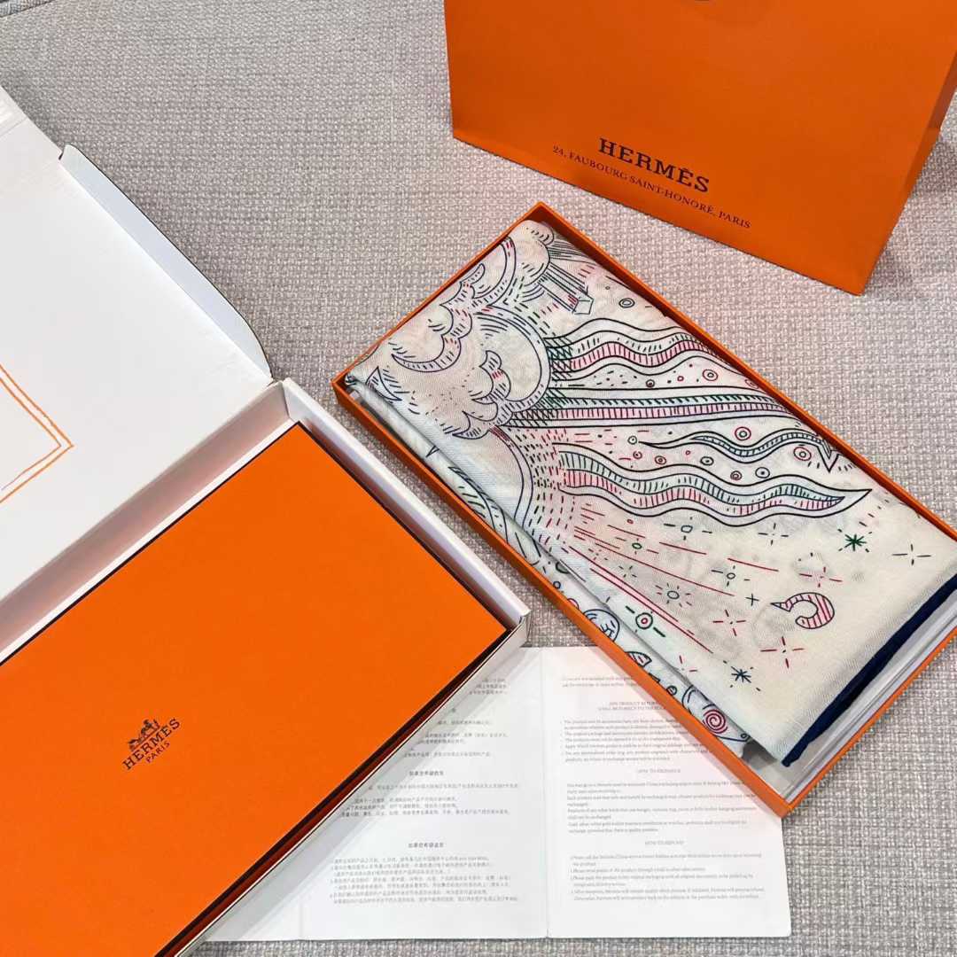 Hermès Square silk scarf view 8