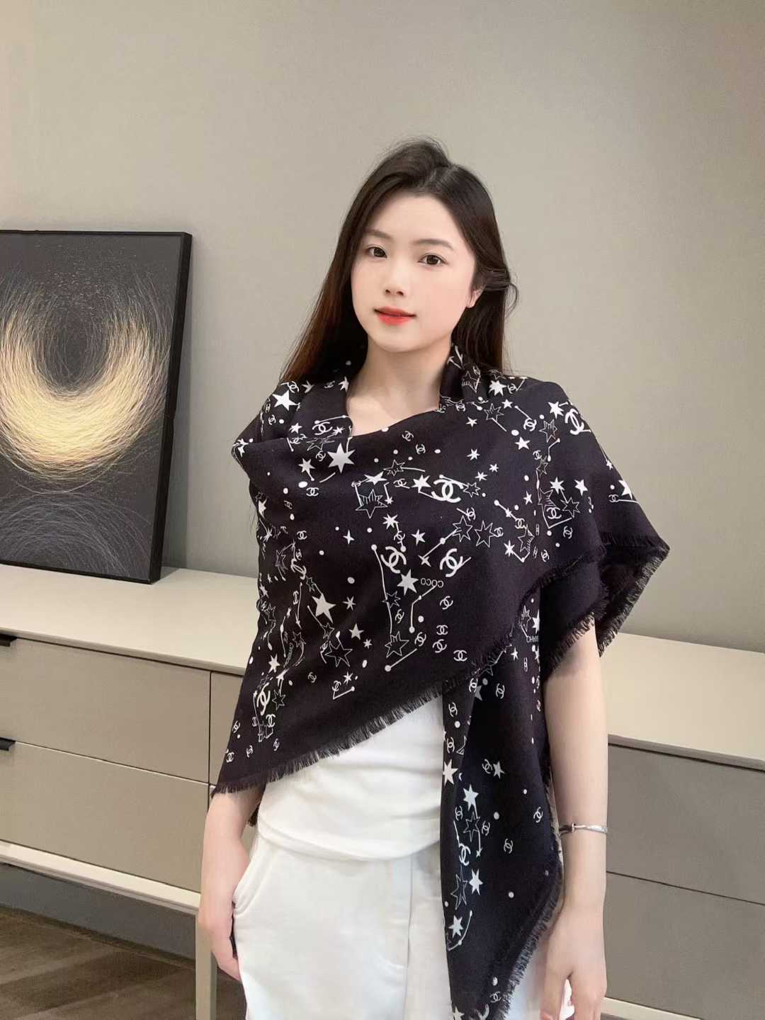 Chanel Square silk scarf view 1