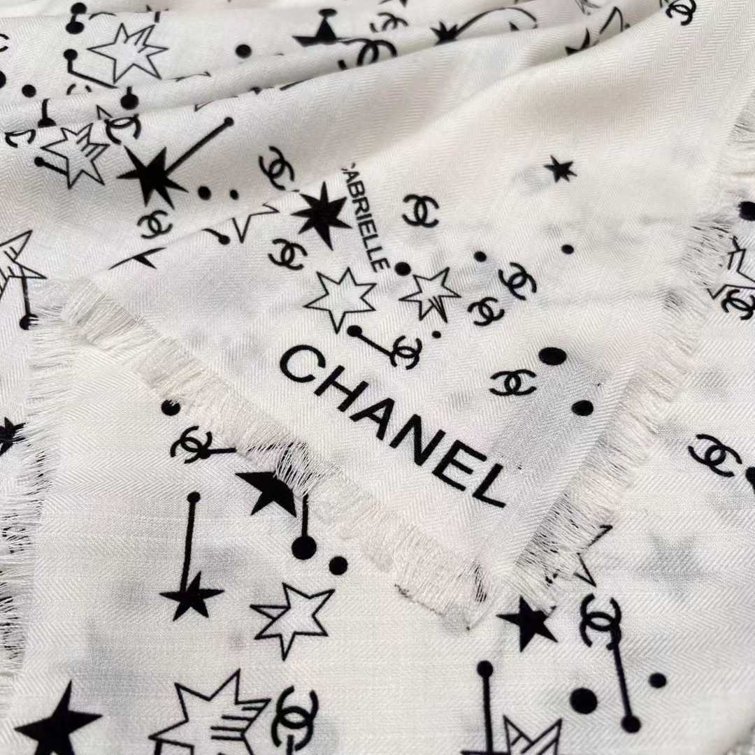 Chanel Square silk scarf view 12