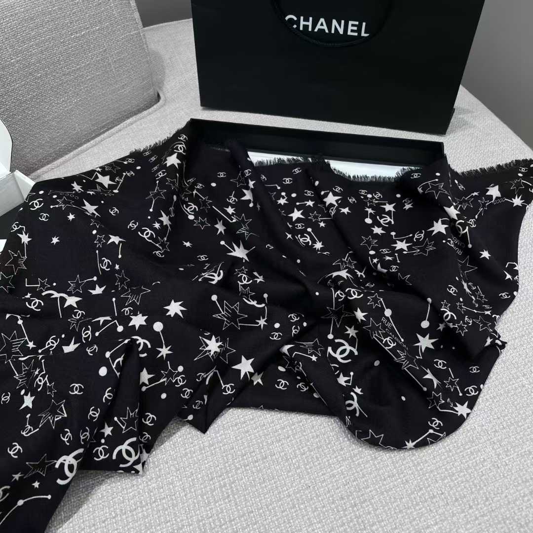 Chanel Square silk scarf view 8