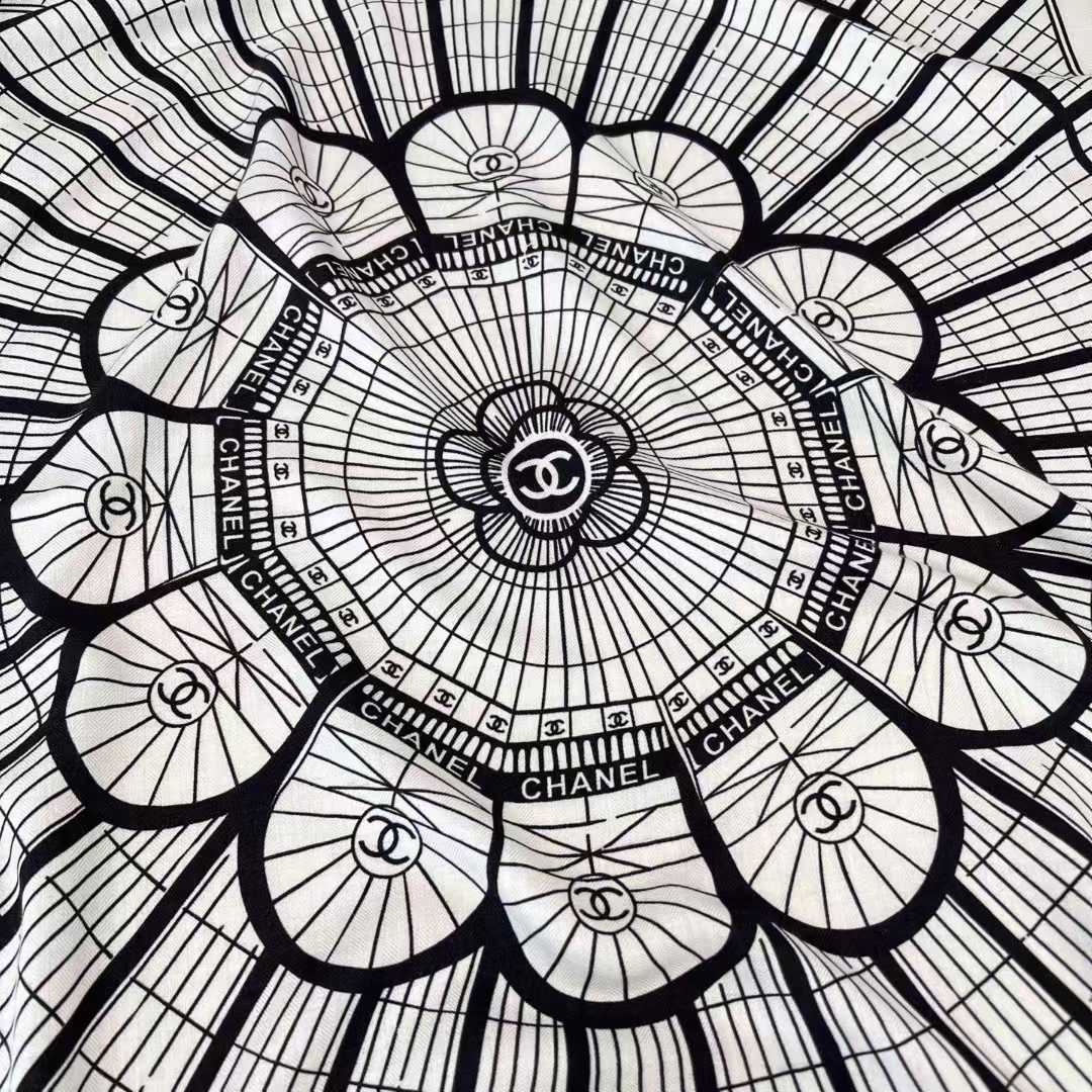 Chanel Square silk scarf view 6