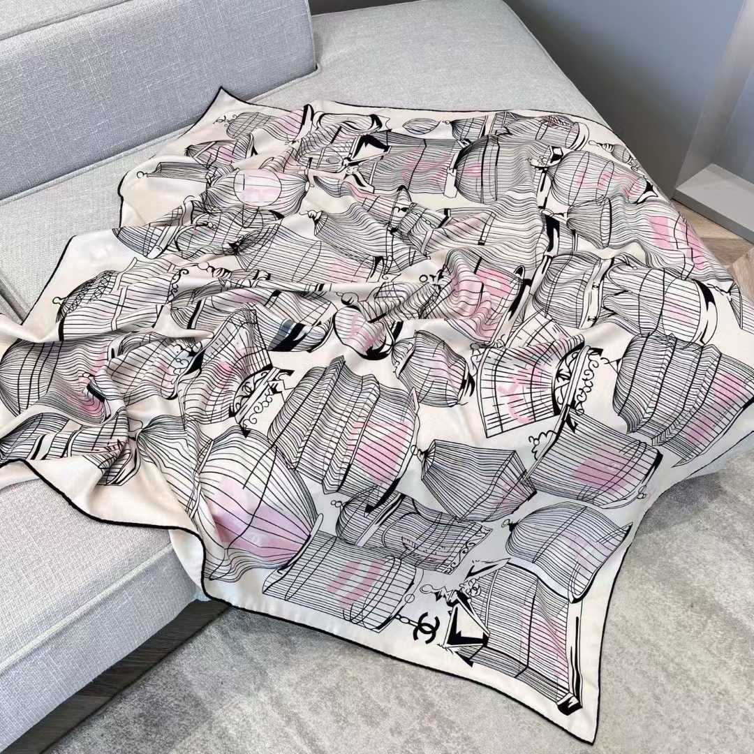 Chanel Square silk scarf view 11