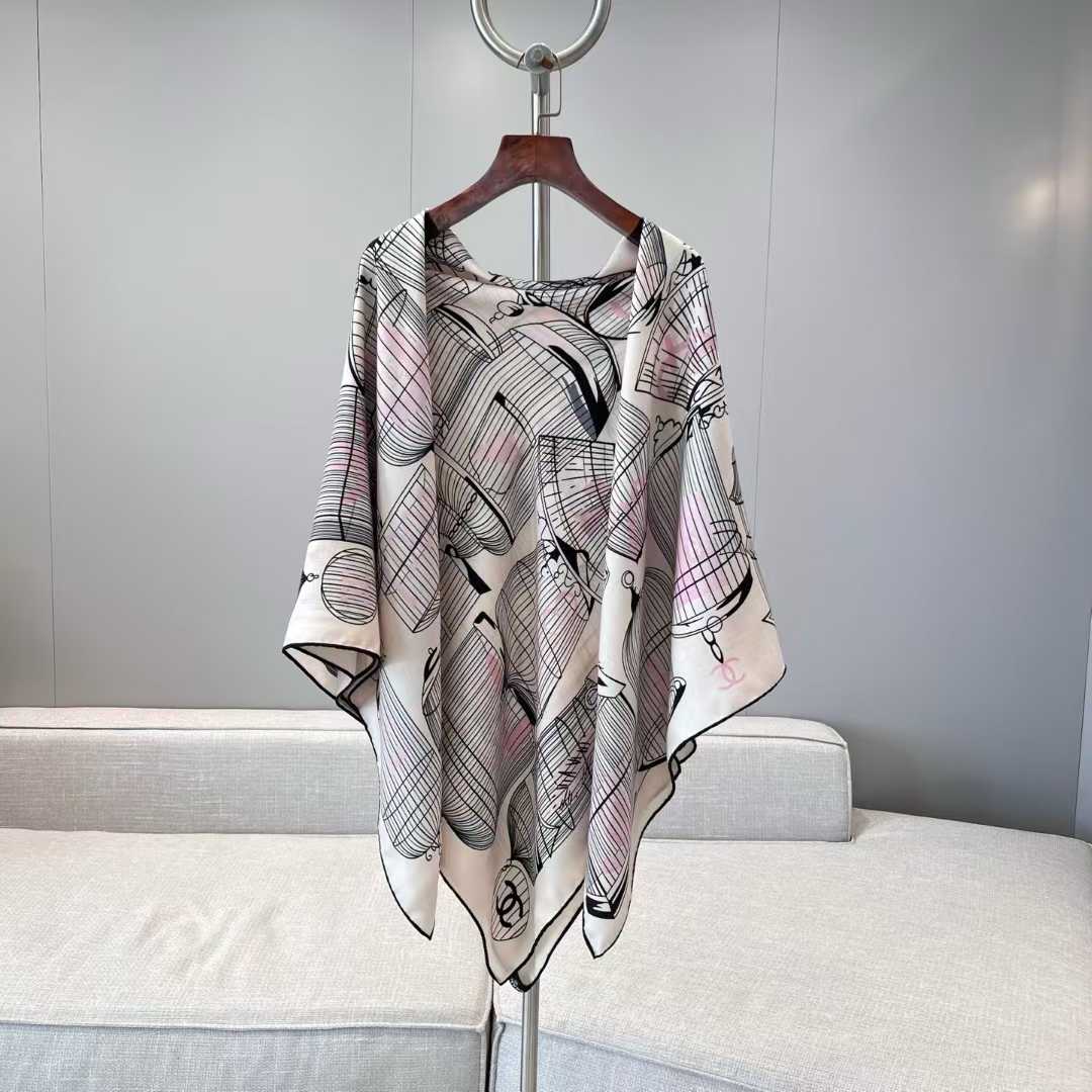 Chanel Square silk scarf view 12