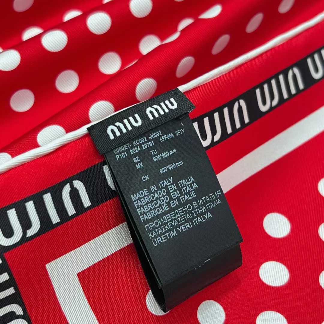 Miu Miu Square silk scarf view 10