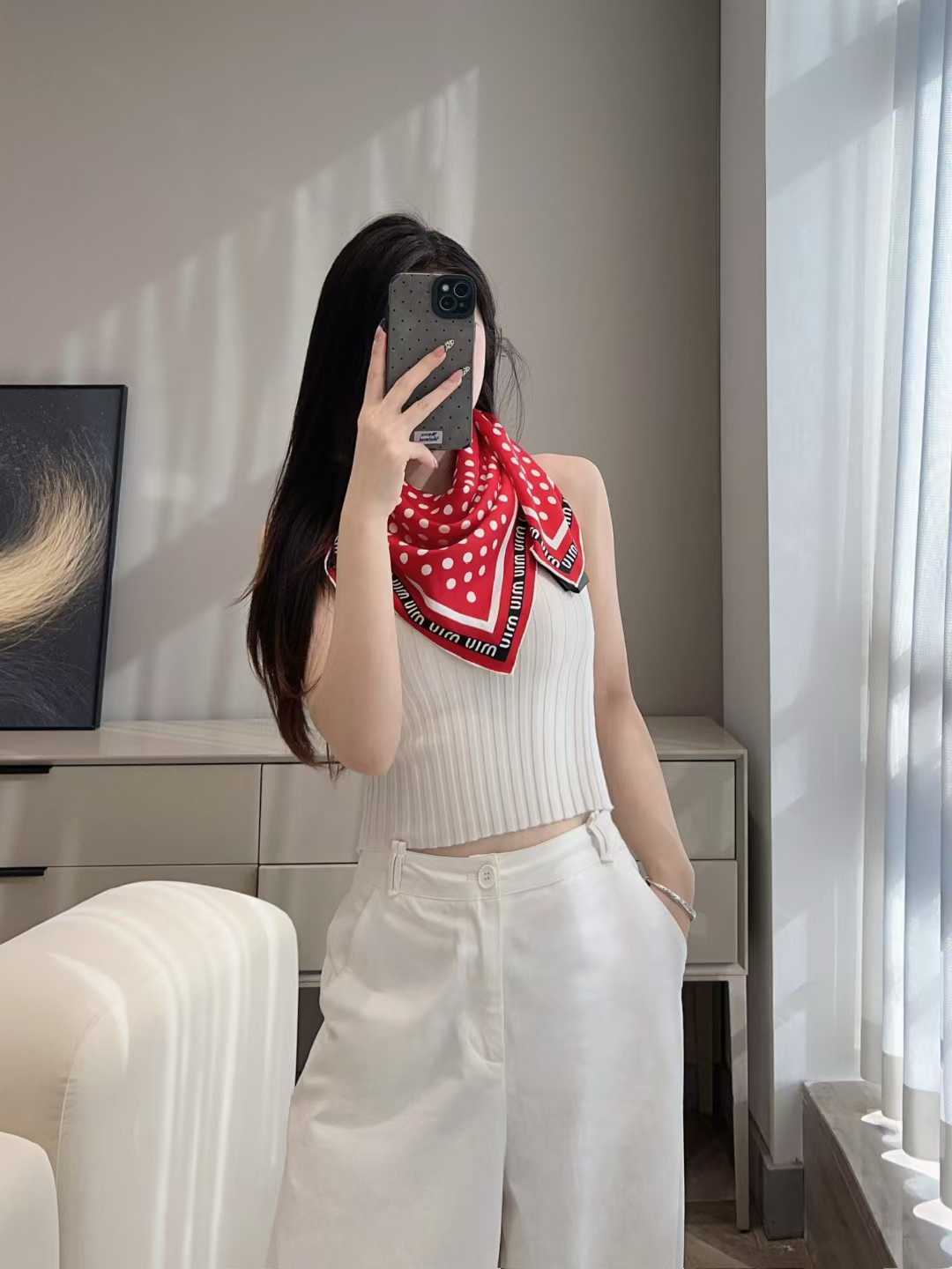 Miu Miu Square silk scarf view 15