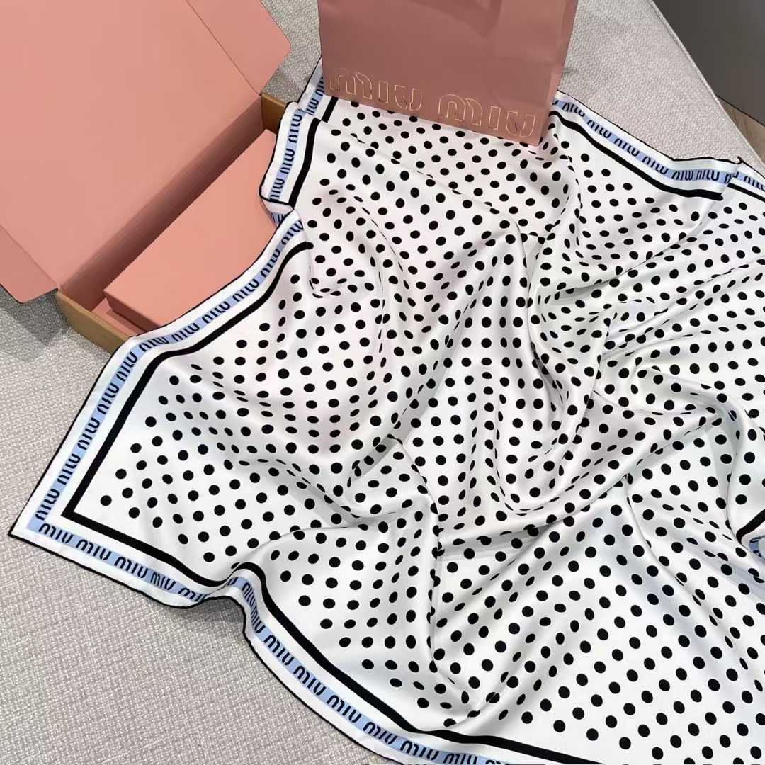 Miu Miu Square silk scarf view 3