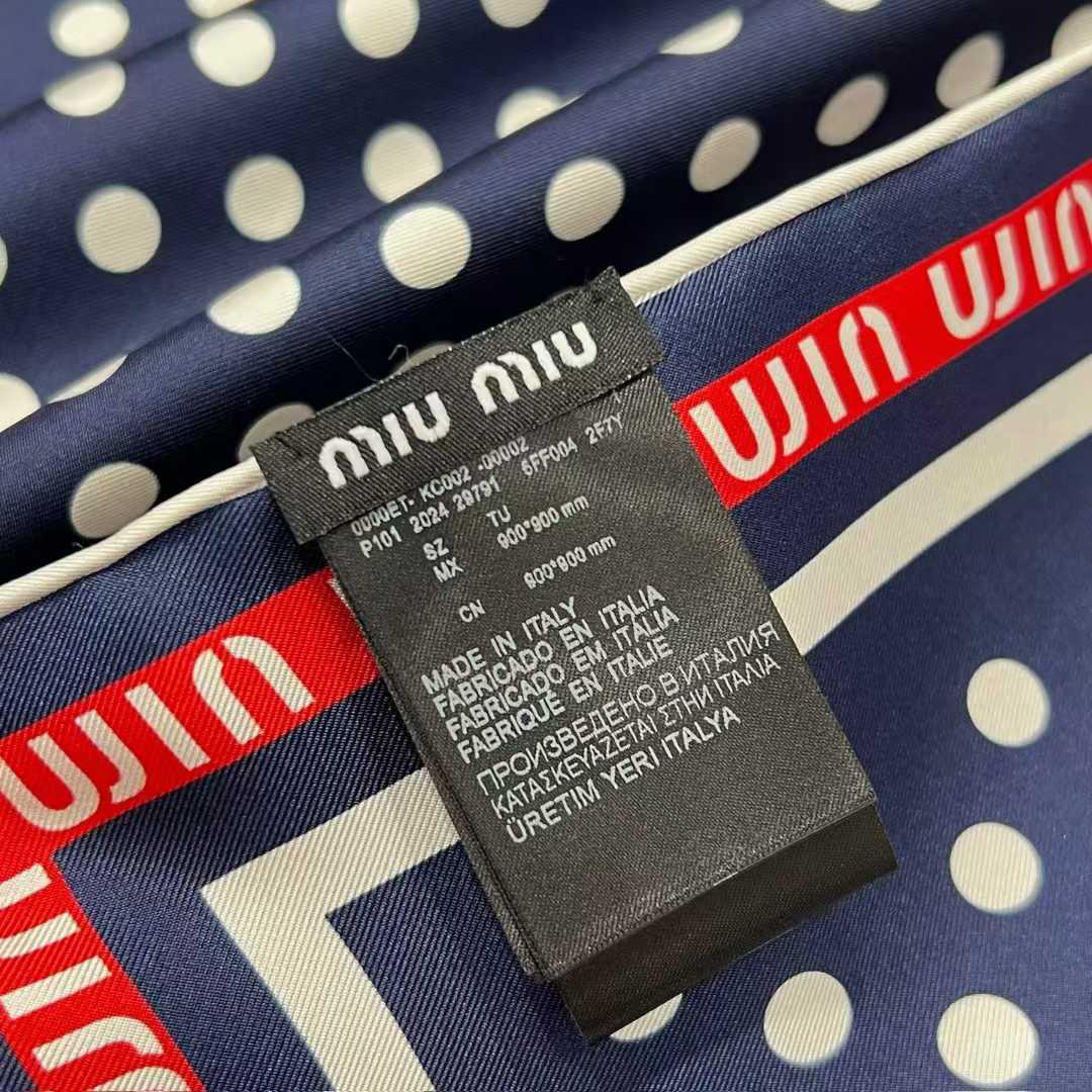 Miu Miu Square silk scarf view 6