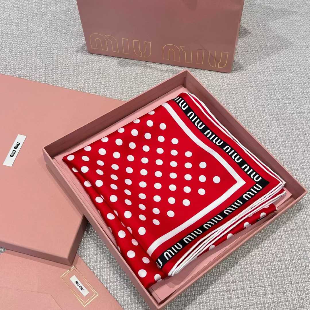 Miu Miu Square silk scarf view 9