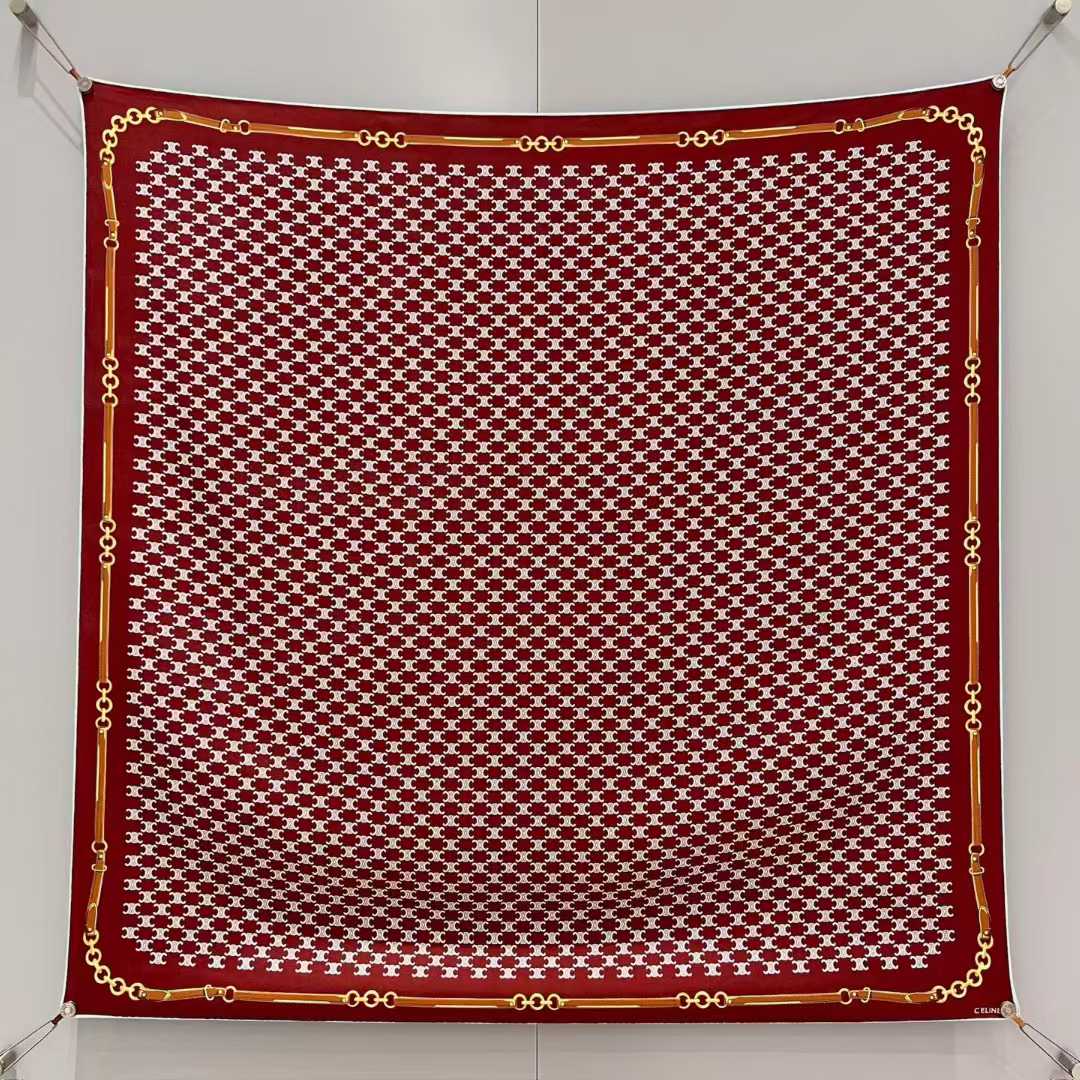 Celine Square silk scarf view 11