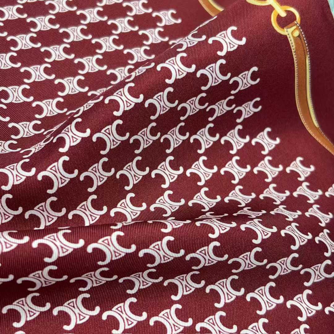 Celine Square silk scarf view 12