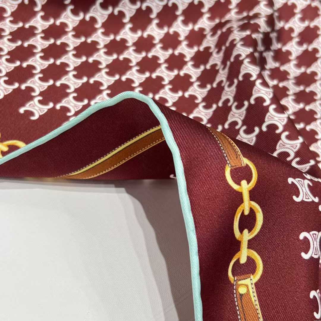 Celine Square silk scarf view 13