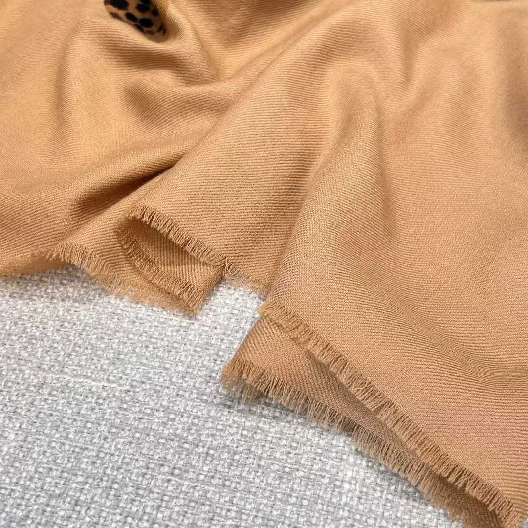 Saint Laurent Camel cheetah shawl view 4