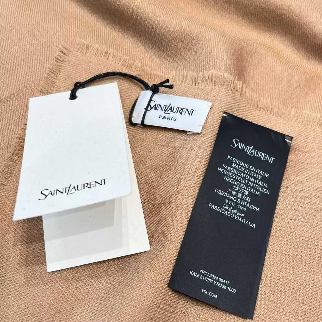 Saint Laurent Camel cheetah shawl view 5