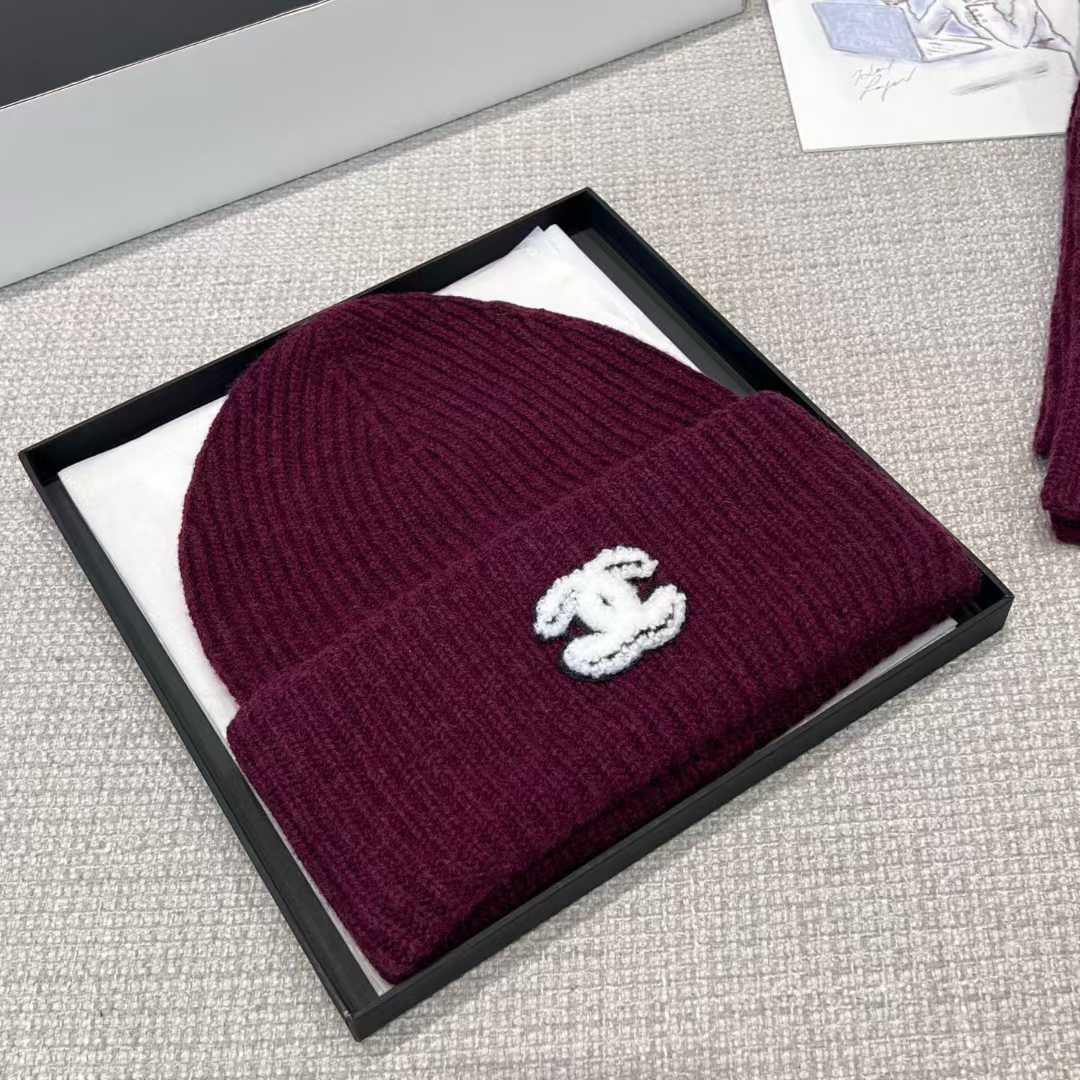 Chanel scarf and cold cap view 10