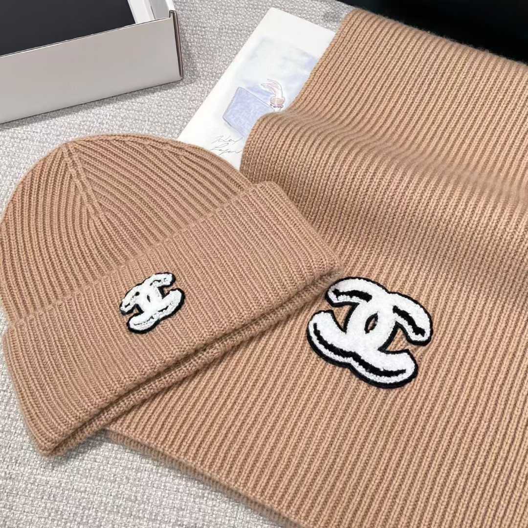 Chanel scarf and cold cap view 22