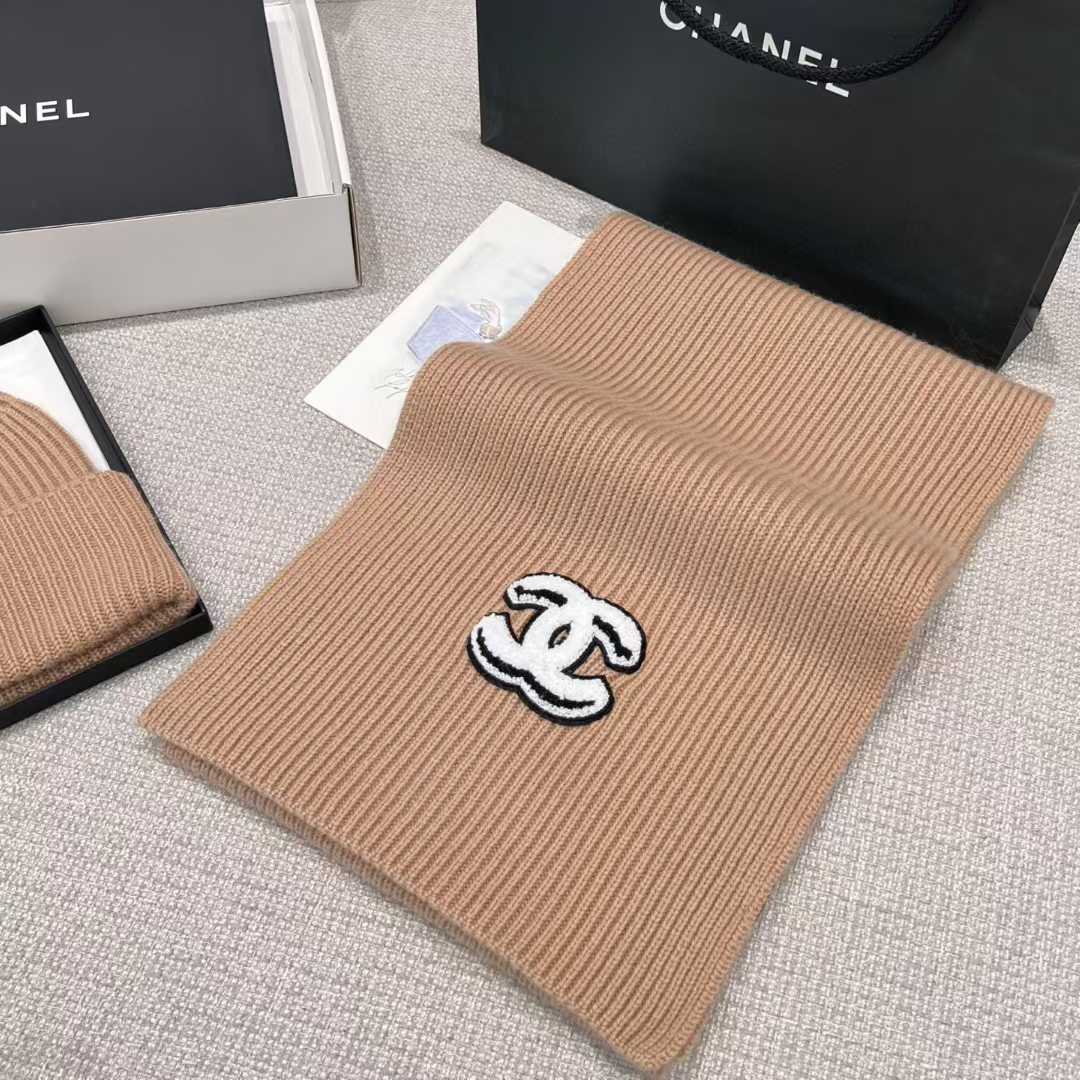 Chanel scarf and cold cap view 24