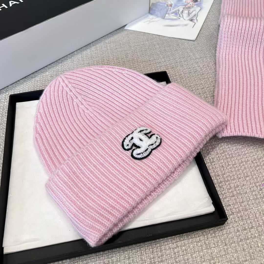 Chanel scarf and cold cap view 9