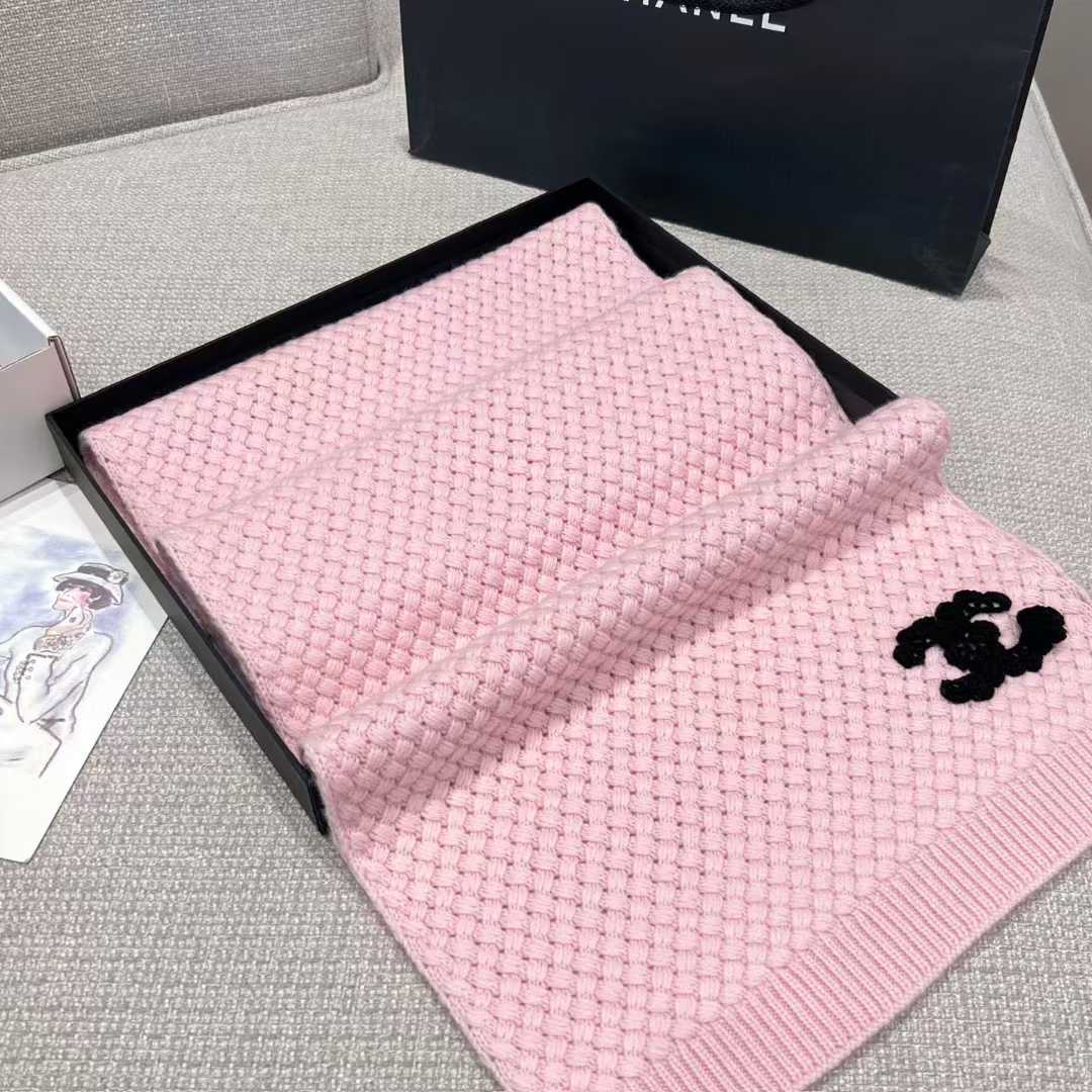 Chanel Scarf + cold hat view 20
