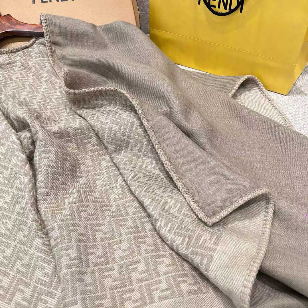 Fendi FF Jacquard cloak view 6