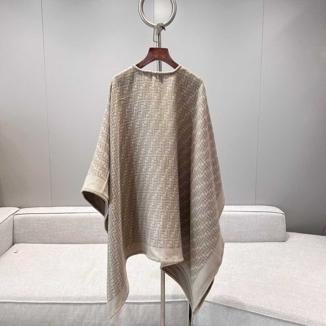 Fendi FF Jacquard cloak view 9