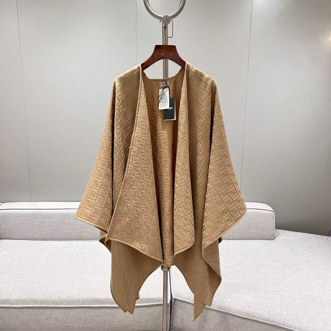 Fendi FF Jacquard cloak view 2