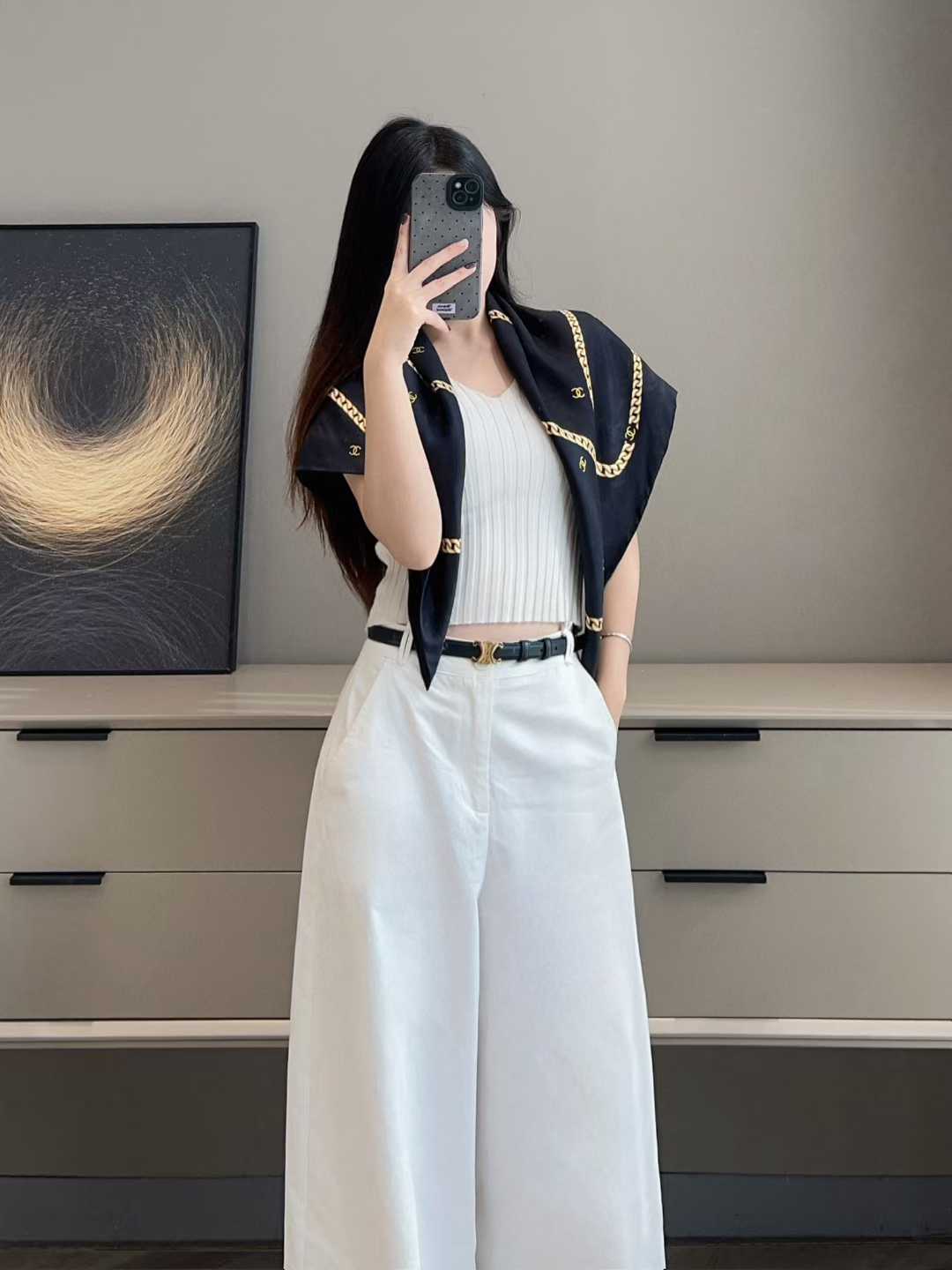 Chanel Silk scarf view 9