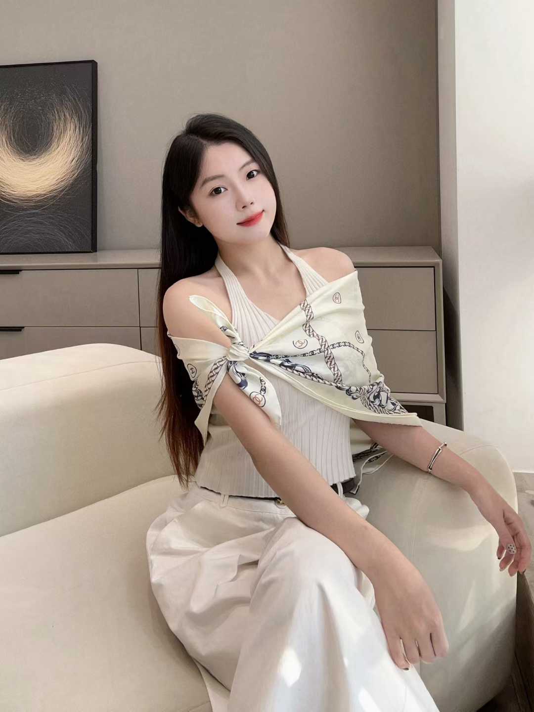 Chanel Silk scarf view 9