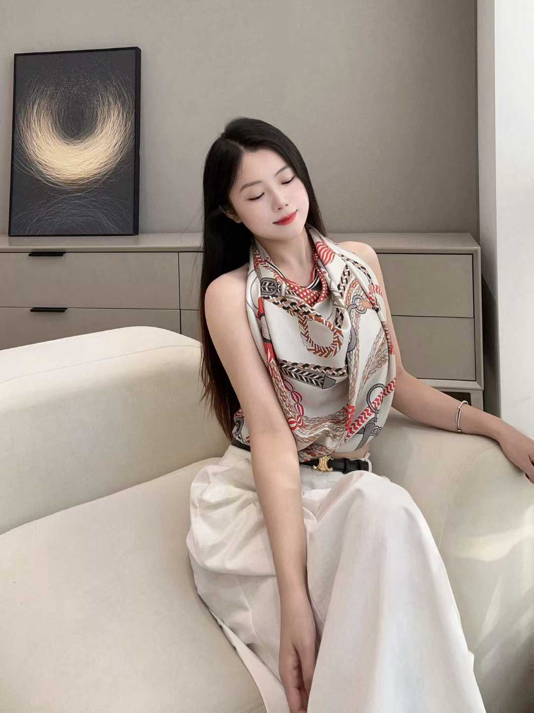 Hermès Silk scarf view 9