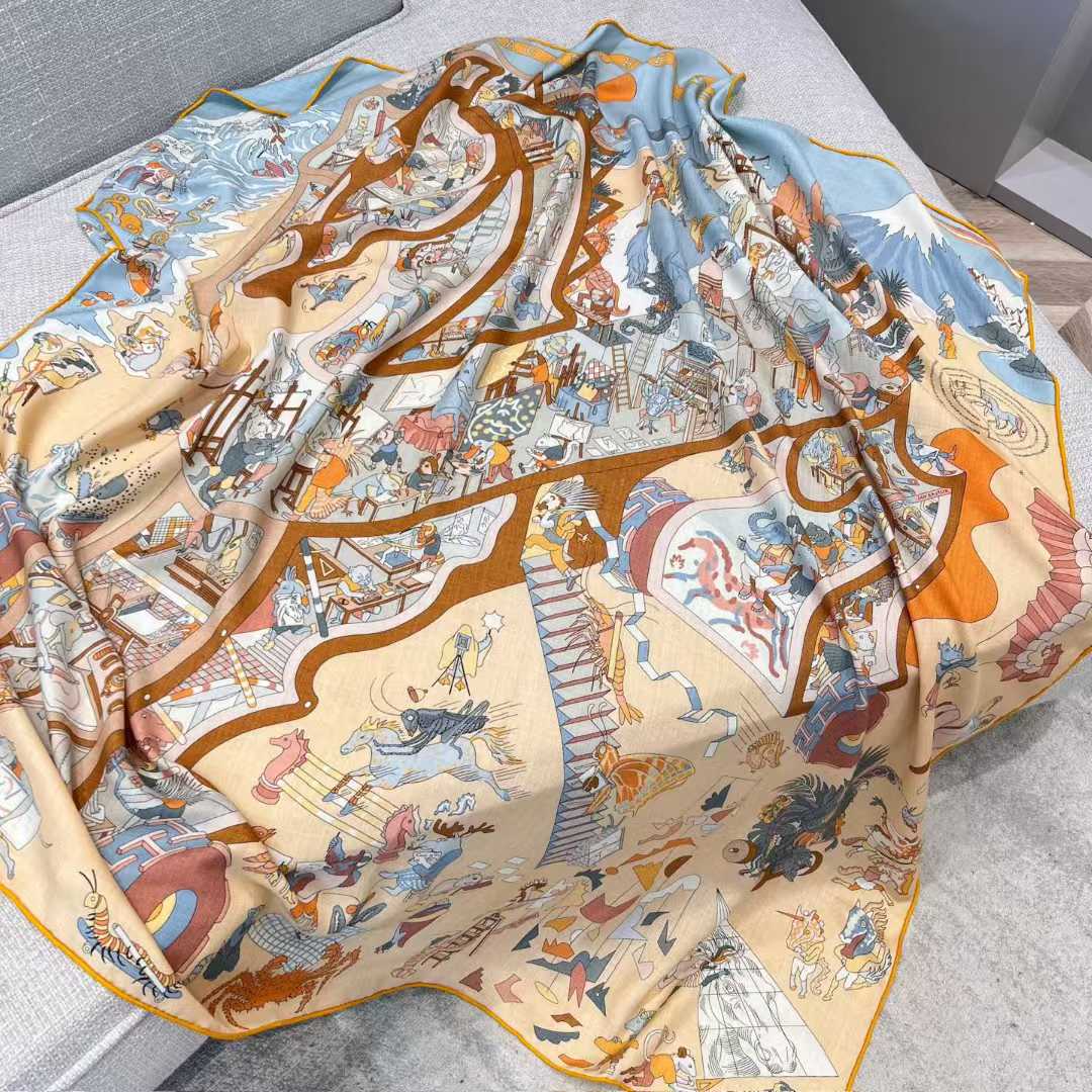 Hermès Silk scarf view 8