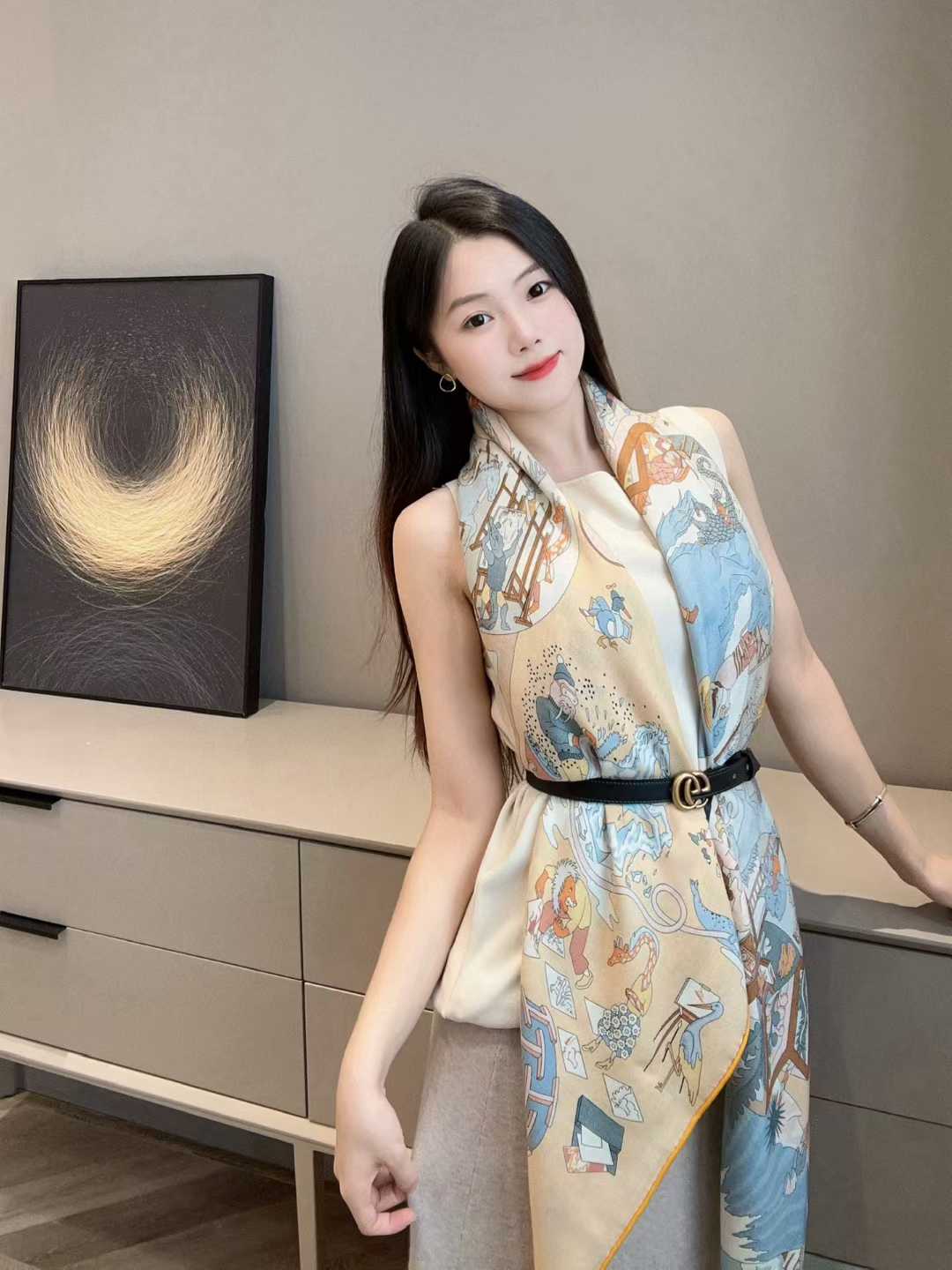 Hermès Silk scarf view 9