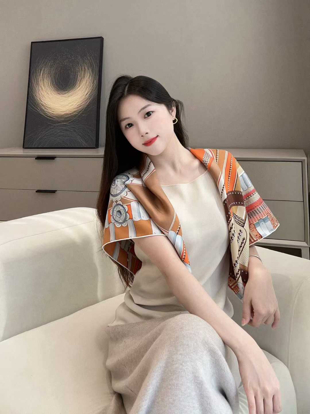 Hermès Silk scarf view 9