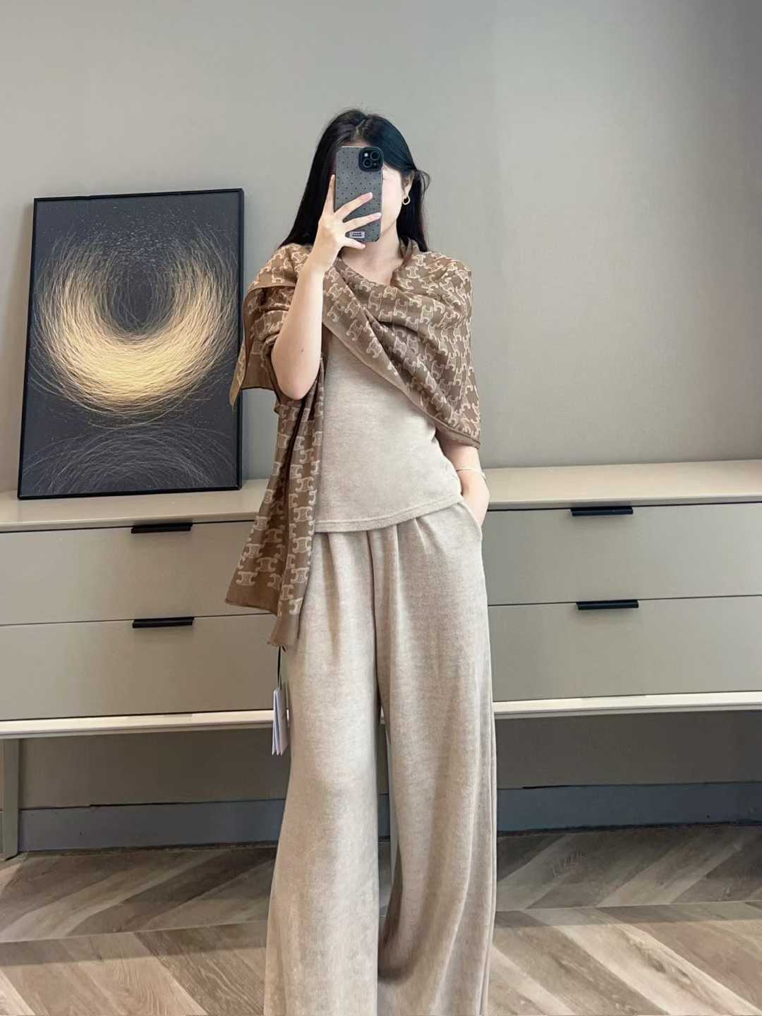 Celine Arc de Triomphe scarf view 12