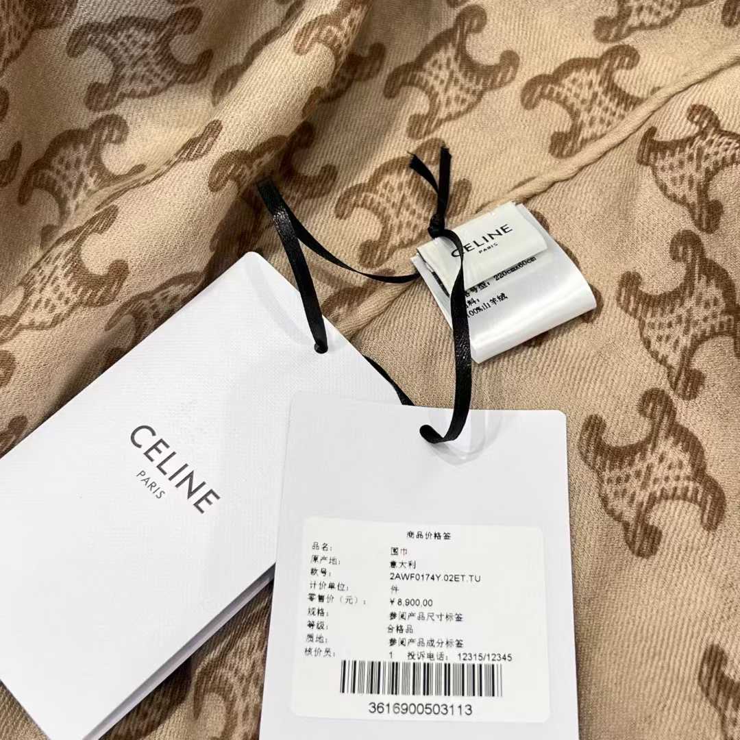 Celine Arc de Triomphe scarf view 16
