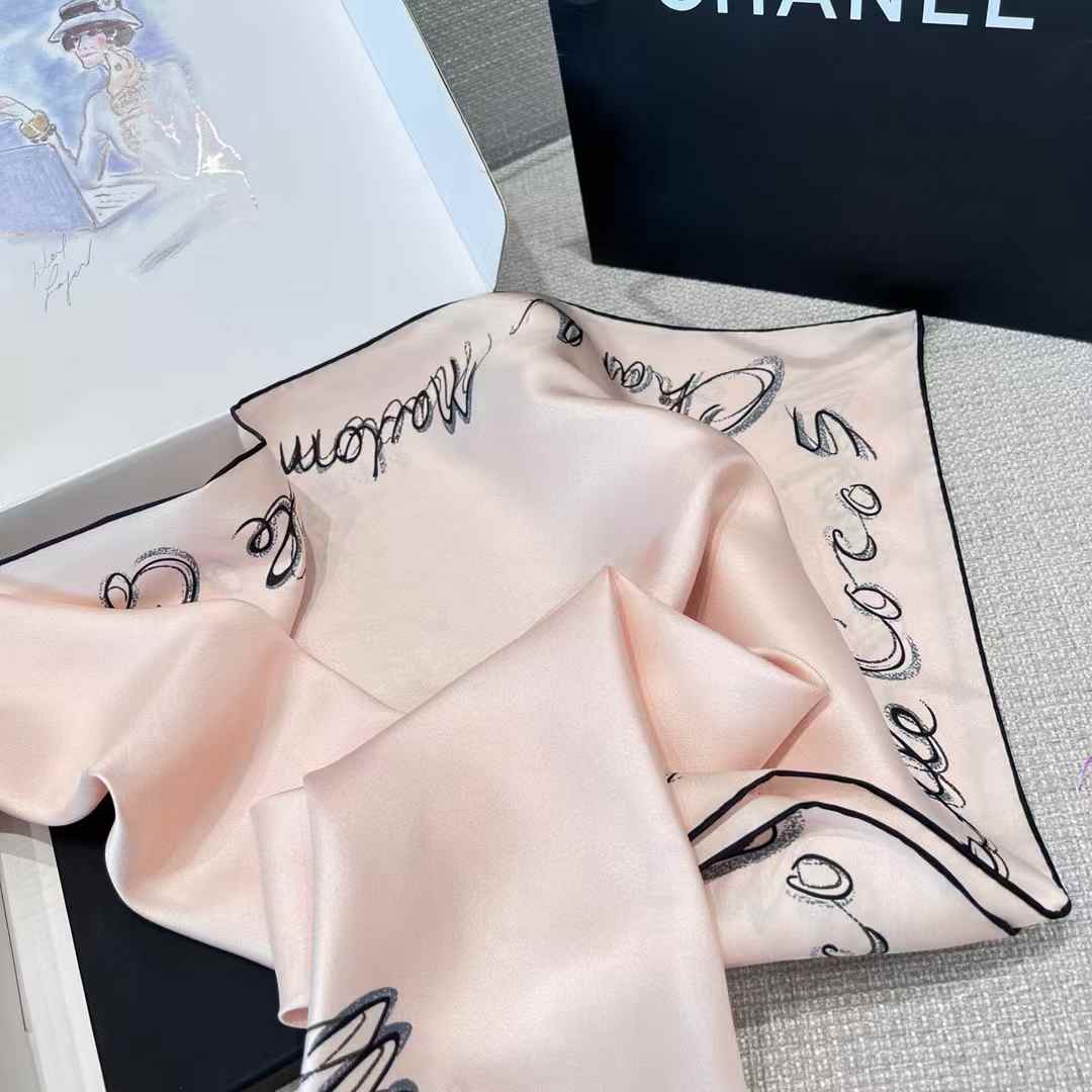 Chanel Square scarf view 3