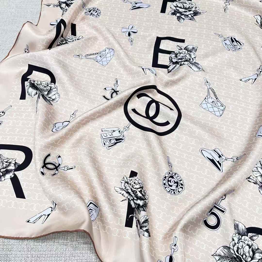 Chanel Square scarf view 2