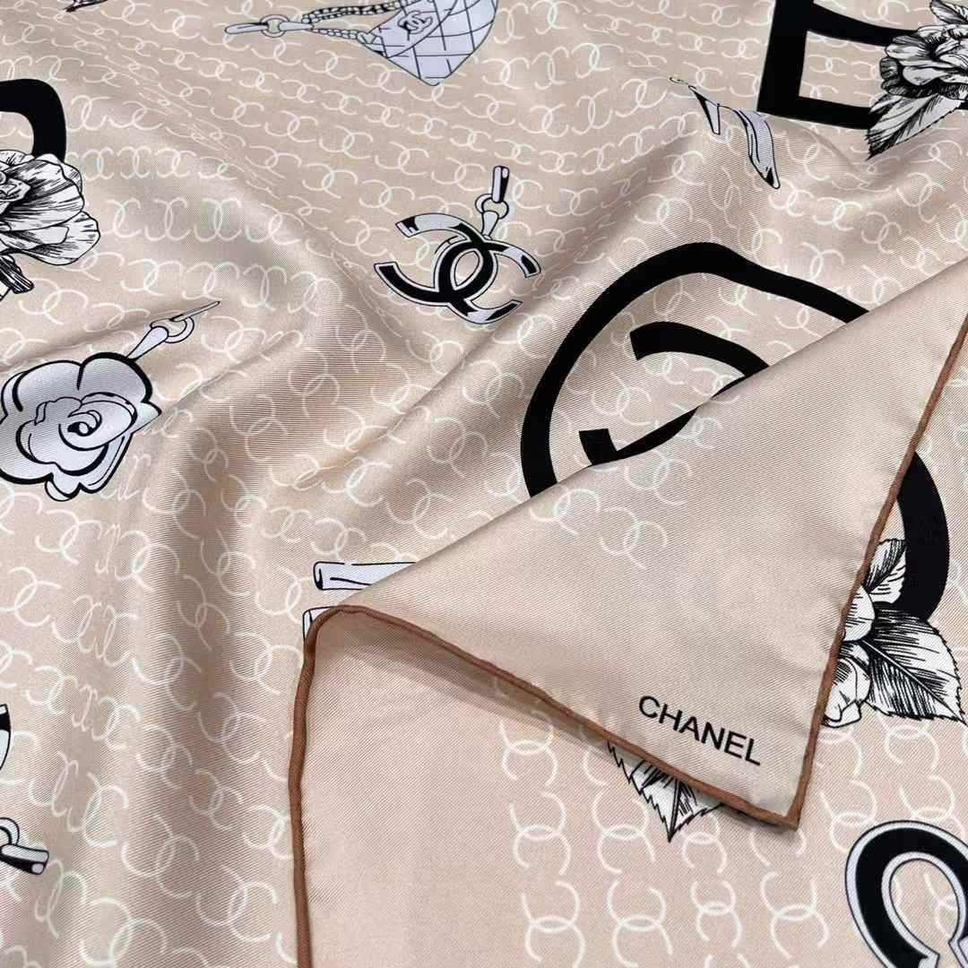 Chanel Square scarf view 3