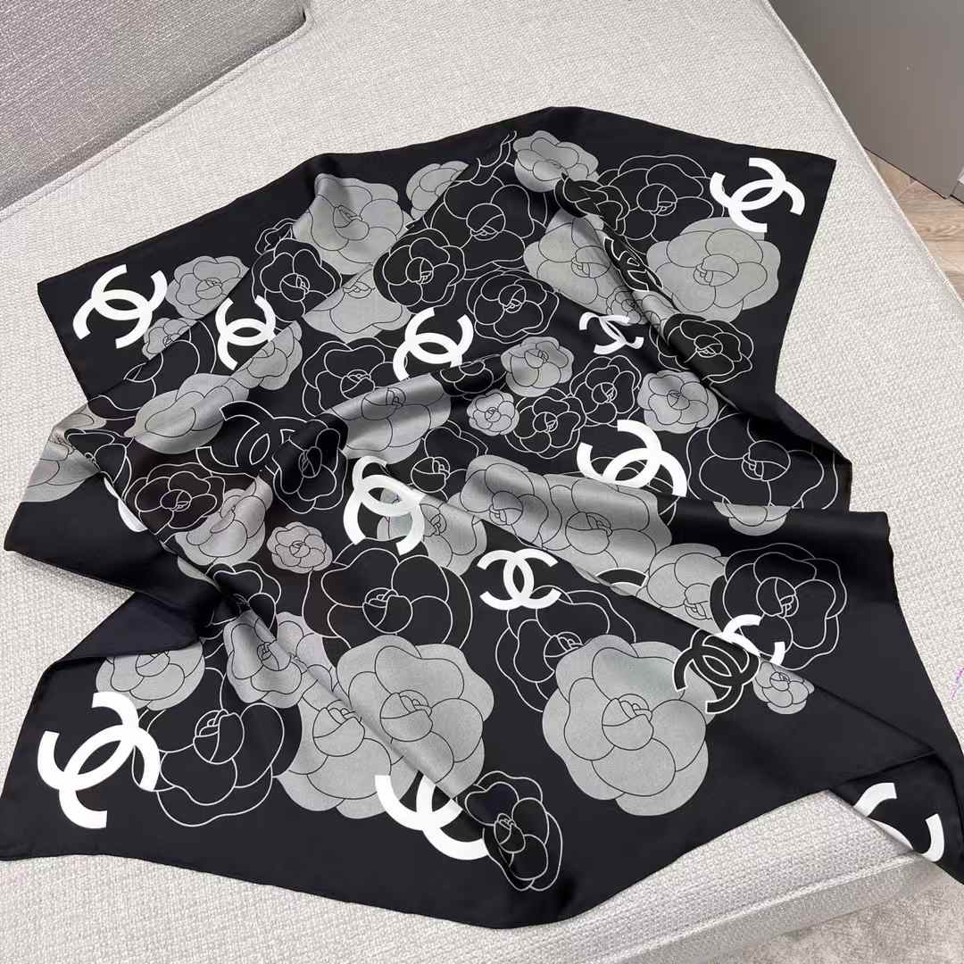 Chanel Square scarf view 3