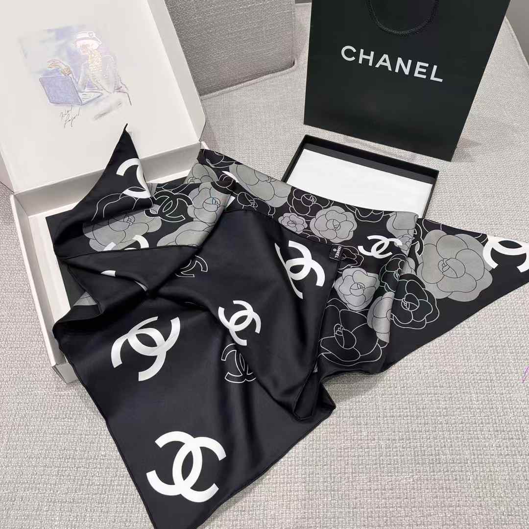 Chanel Square scarf view 6