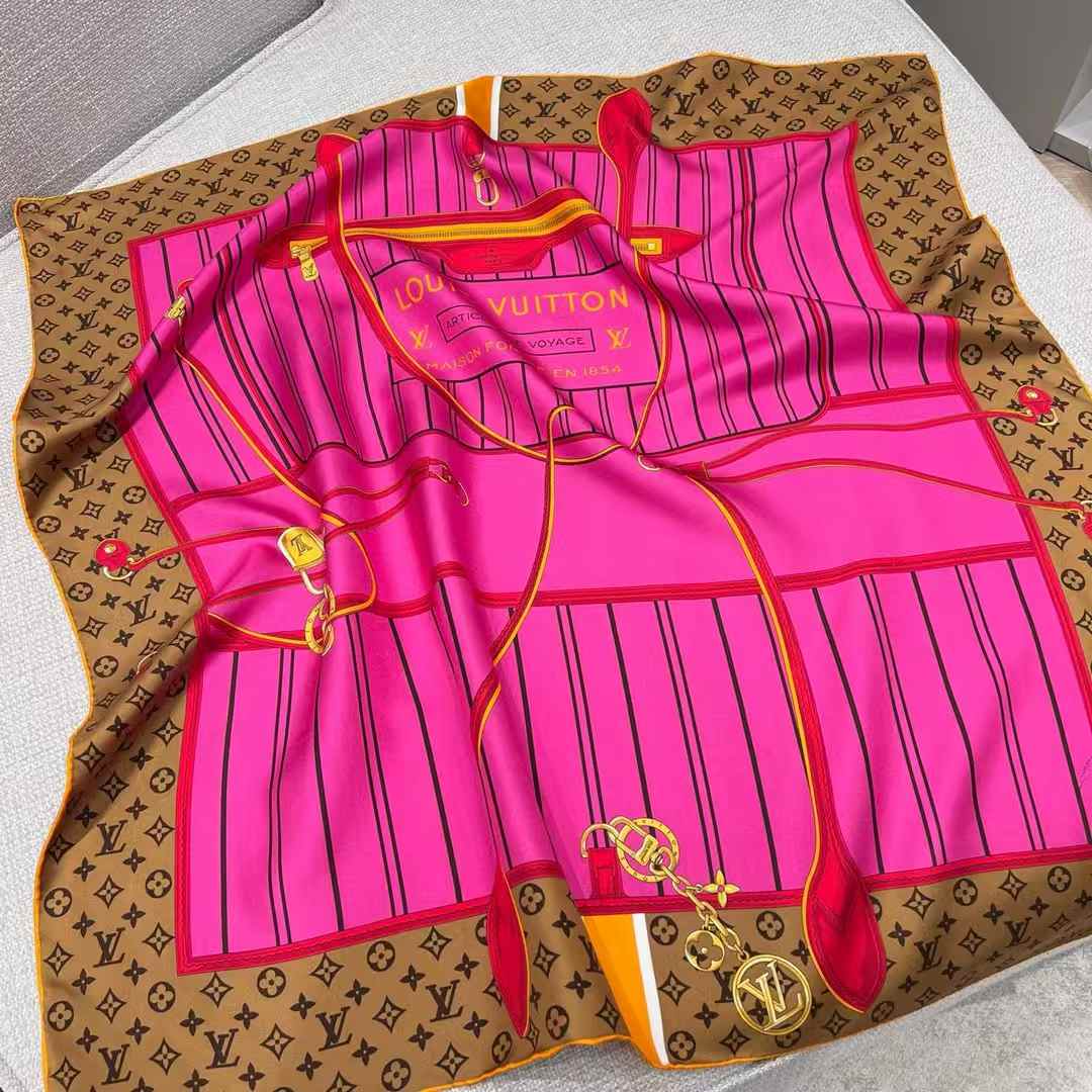 Louis Vuitton Square scarf view 8