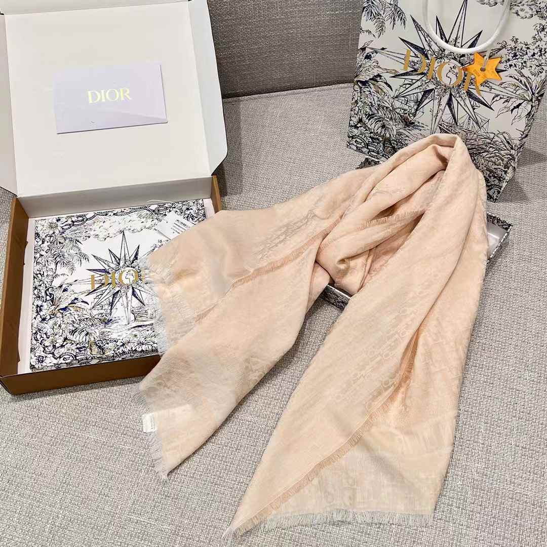 Dior Denim series letter scarf view 2