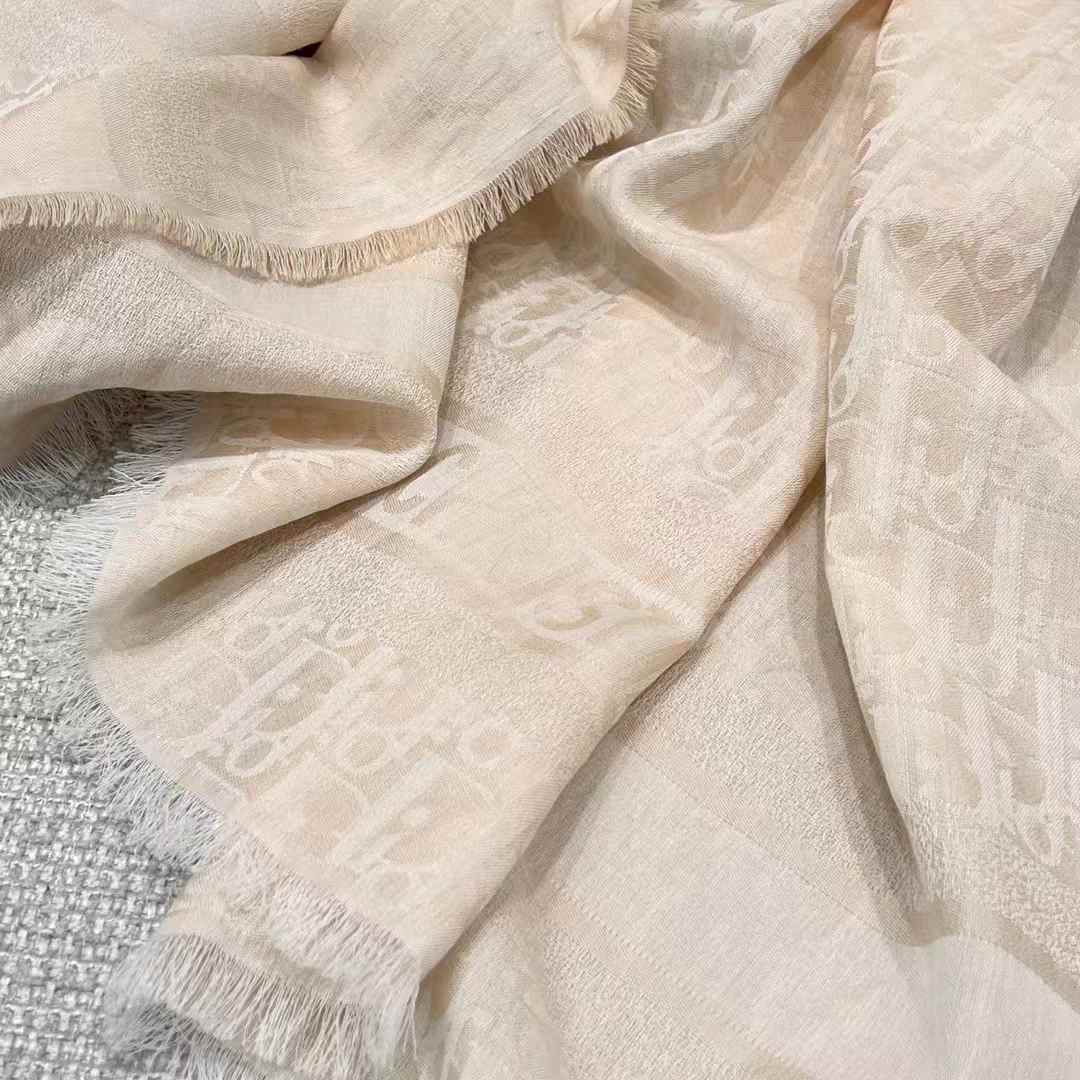 Dior Denim series letter scarf view 4