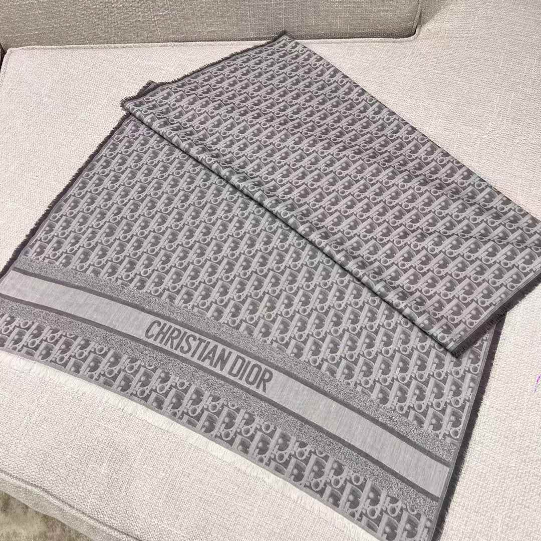 Dior Denim series letter scarf view 2