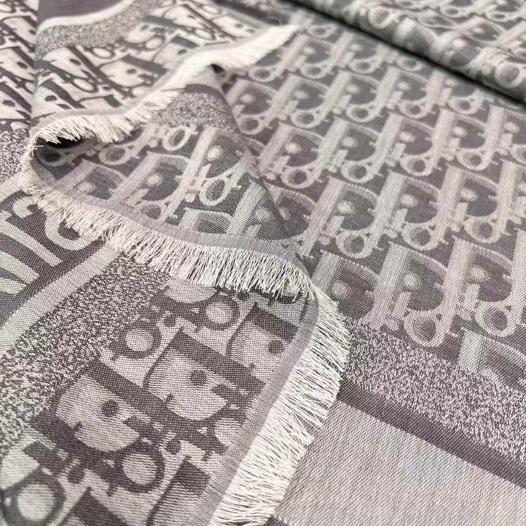 Dior Denim series letter scarf view 4