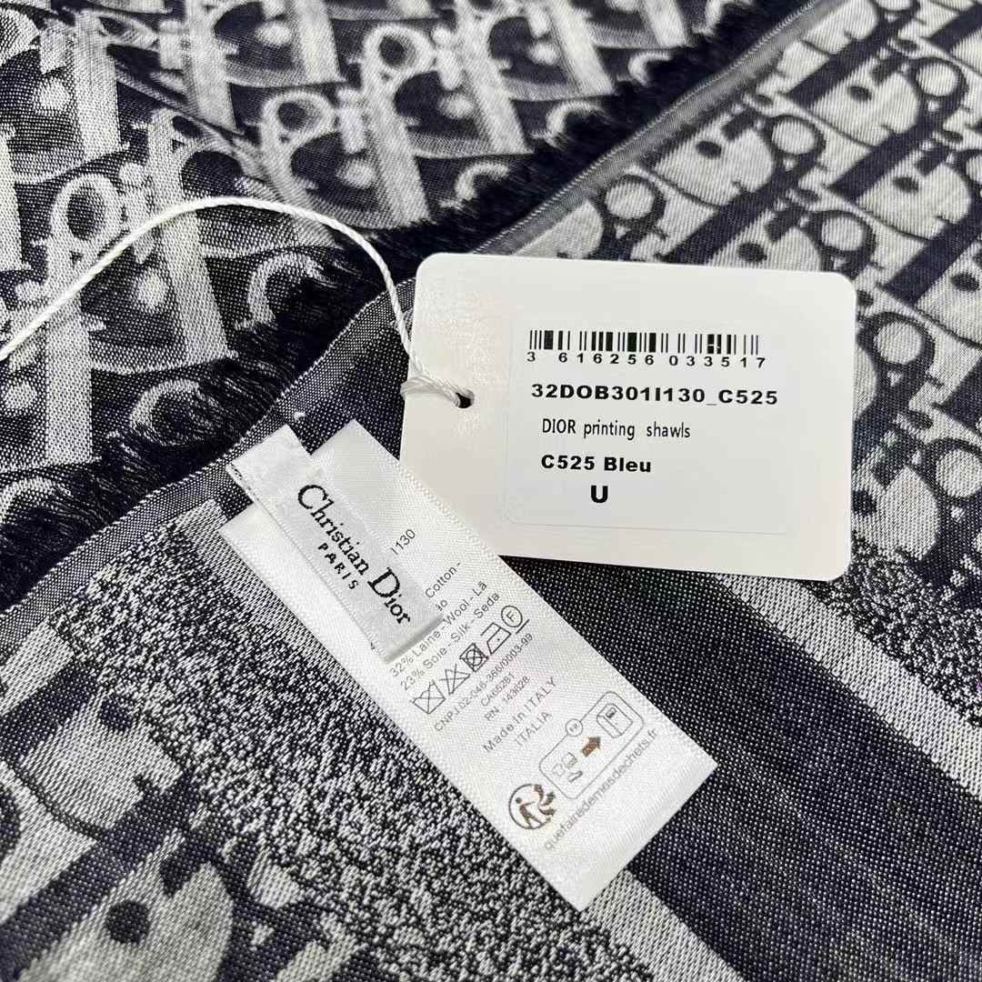 Dior NEW Denim series letter scarf view 5