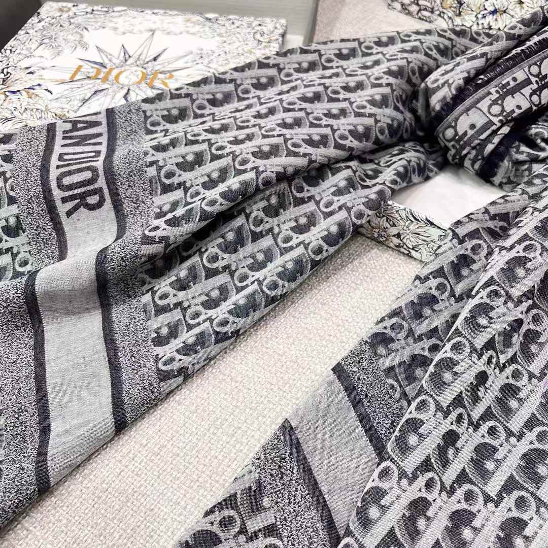 Dior NEW Denim series letter scarf view 8