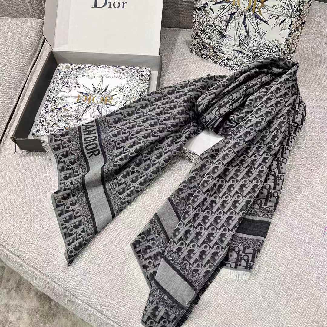 Dior NEW Denim series letter scarf view 9