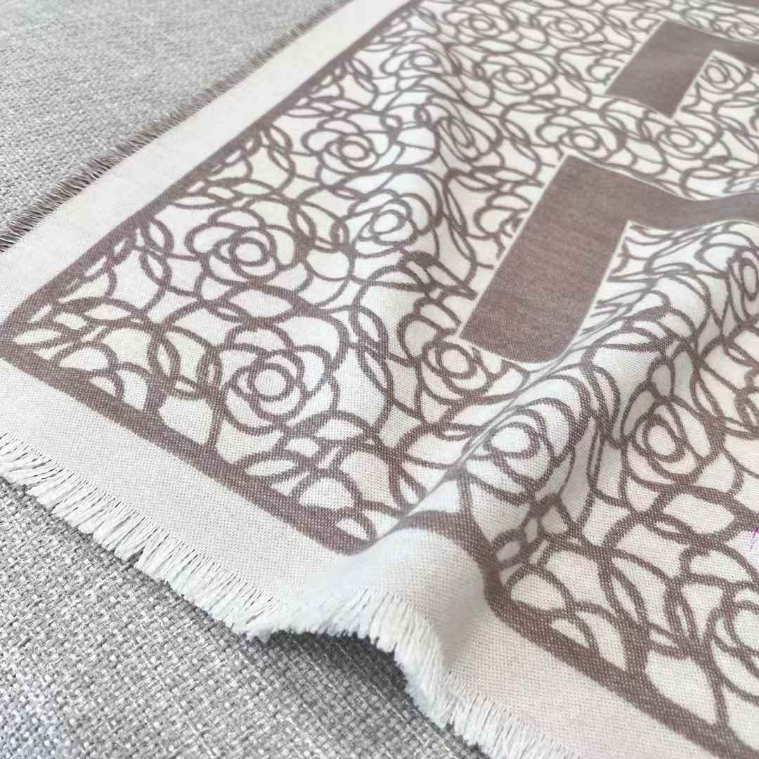 Chanel camellia scarf view 4