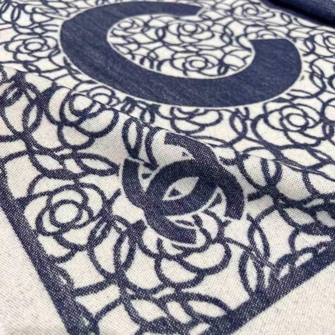 Chanel camellia scarf view 3