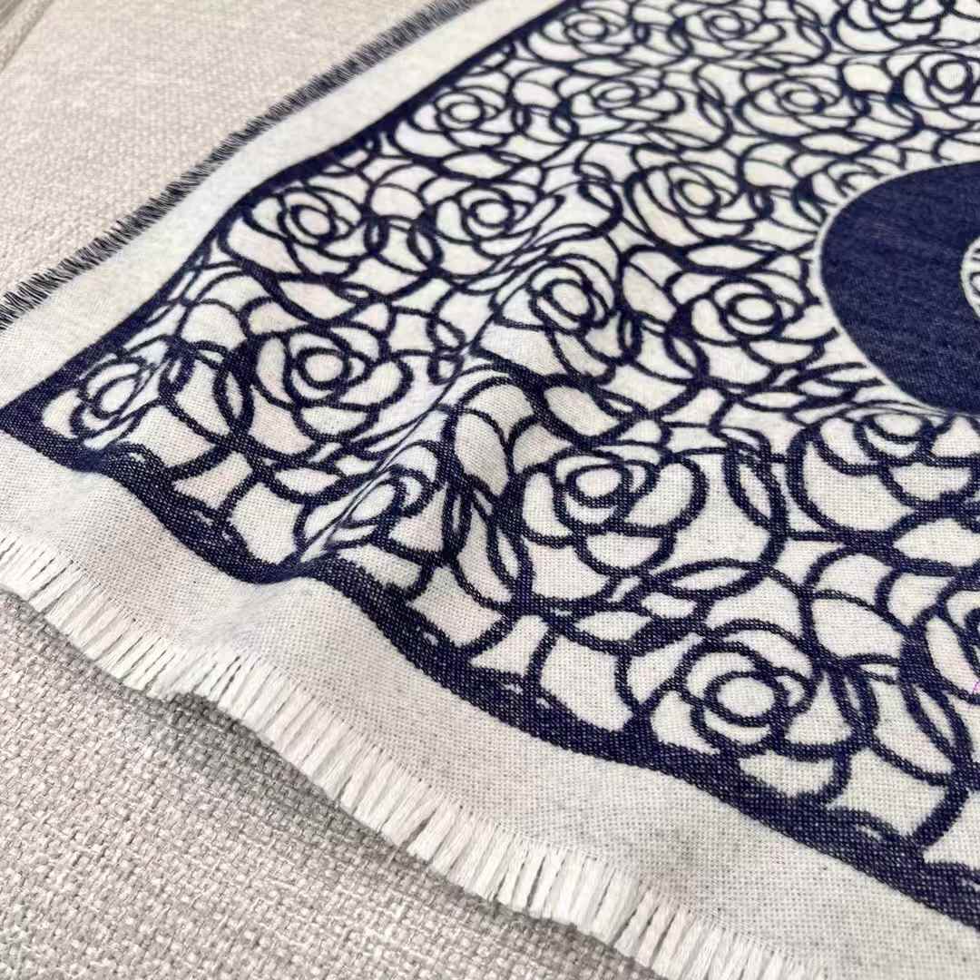 Chanel camellia scarf view 6