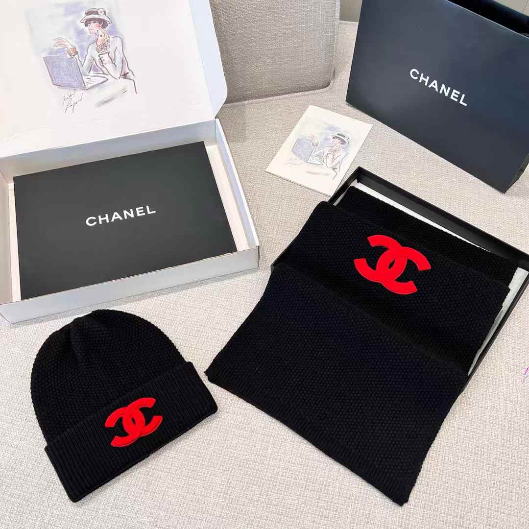 Chanel Scarf & Cold Hat view 2